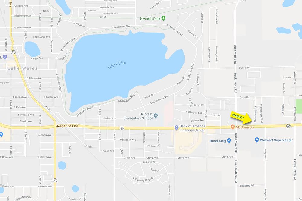 State Road 60 East Vacant Lot – 3 Carters Subway: State Road 60 East, Lake Wales, FL 33898